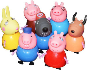 smart anime buy Peppa Pig Set Of 7 Pcs. Daddy Pig, George Pig