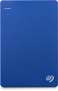 Seagate Plus Slim 1 TB Wired External Hard Disk Drive(Blue, Mobile Backup Enabled)