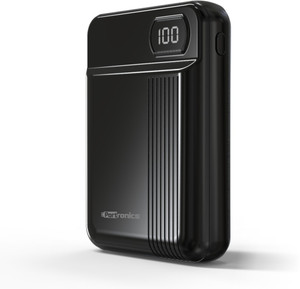 Portronics 10000 mAh Power Bank (POR-235, INDO 10D 10,000 mAh with Display (Black))