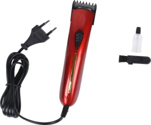 maxtop 201-b direct ac powered corded hair trimmer clipper  runtime: 0 min trimmer for men(red)