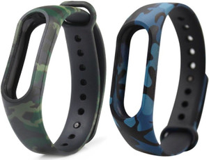 Epaal Camouflage Pattern Strap for Mi Band HRX Mi Band 2 Green