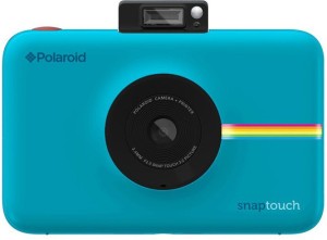 polaroid snap touch instant camera with lcd display (blue) 2x3-inch premium photo paper (30 pack) instant camera(blue)