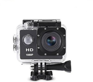 buy genuine hd 1080p action camera 4k wifi camera 2-inch lcd 170 degre wide an lens waterproof diving sports and action camera(black, 12 mp)