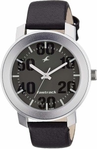 fastrack ng3121sl02c bare basic analog watch  - for men