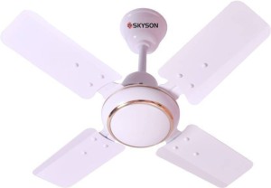 SKYSON MINNIE 600MM 24 inch Ceiling Fan 4 Blade Ceiling Fan (WHITE) 600 mm 4 Blade Ceiling Fan(WHITE, Pack of 1)