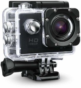 buy genuine hd 1080p sports camera with multi language & micro sd card slot sports and action camera(black, 12 mp)