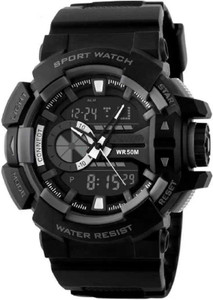 Highpride Grey Black Skm Shock Protection Chrono Water Resist