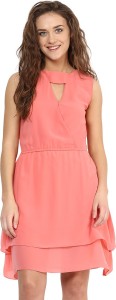 miss chase women layered pink dress MCSS16D05-48-25