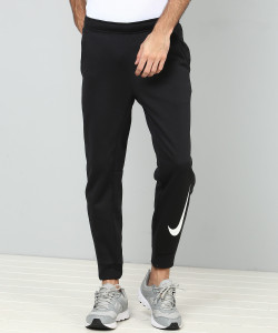 NIKE Self Design Men Black Track Pants Buy NIKE Self Design Men