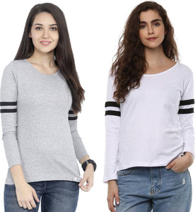 Grey t shirt sales combination for girls
