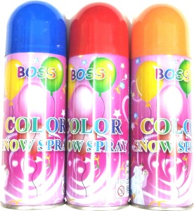 Priyankish Holi Colour Snow Spray Pack of 3 Holi Color Paste Pack of 3