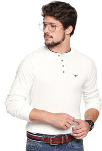 FBB BUFFALO Solid Men Henley Neck White T Shirt Buy FBB BUFFALO Solid Men Henley Neck White T Shirt Online at Best Prices in India Flipkart