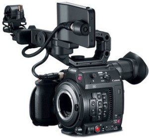 canon eos c200 dslr camera body with 3 prime lens(black)
