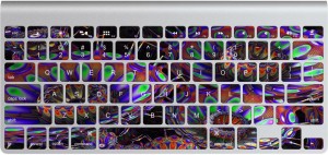 GADGETS WRAP GWS-13473 Printed Epic Alien Flower Skin for Apple Magic Keyboard 1 Keyboard Skin(Multicolor)