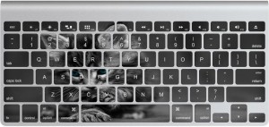 GADGETS WRAP GWS-13329 Printed cute cat Skin for Apple Magic Keyboard 1 Keyboard Skin(Multicolor)