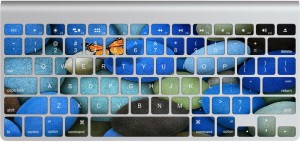 GADGETS WRAP GWS-13153 Printed Butterfly pebbles Skin Apple Magic Keyboard 1 Keyboard Skin(Multicolor)