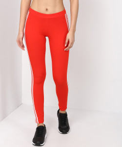 Orange adidas leggings sales