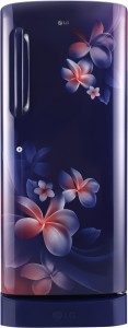 LG 235 L Direct Cool Single Door 4 Star (2020) Refrigerator with Base Drawer(Blue Plumeria, GL-D241ABPY)