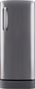 LG 235 L Direct Cool Single Door 4 Star (2020) Refrigerator with Base Drawer(Shiny Steel, GL-D241APZY)