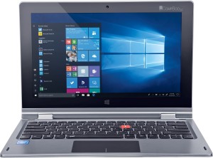 iBall CompBook Atom Quad Core - (2 GB/32 GB EMMC Storage/Windows 10 Home) I360 2 in 1 Laptop(11.6 inch, Star Grey, 1.35 kg)