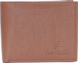 true brother Boys Casual Brown Genuine Leather Wallet