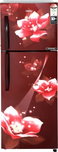 Haier 258 L Frost Free Double Door 3 Star (2019) Convertible Refrigerator(Red Flower, HEF-25TRF)