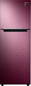 Samsung 253 L Frost Free Double Door 2 Star (2019) Refrigerator(Ombre Red, RT28N3022MR/NL)