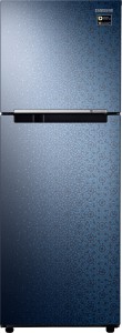 Samsung 253 L Frost Free Double Door 2 Star (2019) Refrigerator(Ombre Blue, RT28N3022MU/NL)