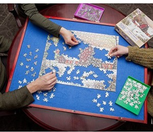 Bits and Pieces Puzzle Expert Tabletop Easel - Non-Slip Felt Work