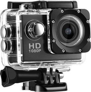maupin 1080p action camera 1080p 12mp sports helmet waterproof camera sports and action camera(black, 12 mp)