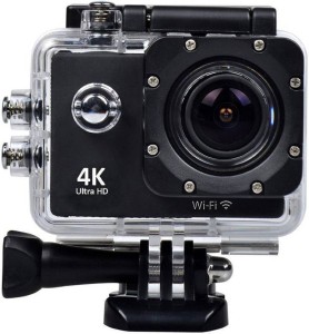 odile action camera 4k ultr sports and action camera sports and action camera(black, 16 mp)