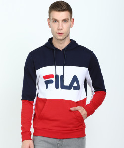 Fila hoodie red blue white hotsell