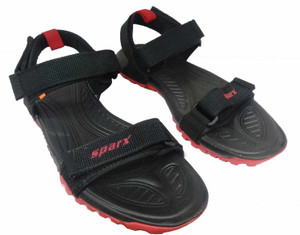 Sparx sandals sales black and red