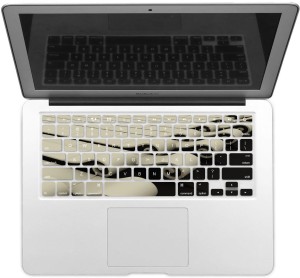 GADGETS WRAP GWSD-1377 Printed Cream Abstract Laptop Keyboard Skin(Multicolor)