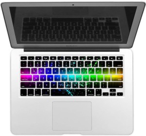 GADGETS WRAP GWSD-1334 Printed Color Smash Splash Laptop Keyboard Skin(Multicolor)