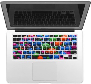 GADGETS WRAP GWSD-1322 Printed color balls Laptop Keyboard Skin(Multicolor)