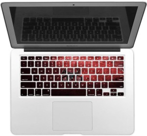 GADGETS WRAP GWSD-2382 Printed Red Black Spider Laptop Keyboard Skin(Multicolor)