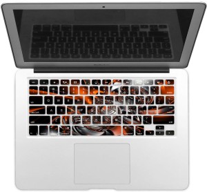 GADGETS WRAP GWSD-2534 Printed STEEL AND RED MIXING ILLUSION Laptop Keyboard Skin(Multicolor)