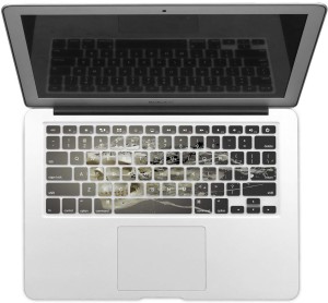 GADGETS WRAP GWSD-2477 Printed Skull DISOLVING in AIR Laptop Keyboard Skin(Multicolor)