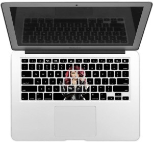 GADGETS WRAP GWSD-2396 Printed Red Hair LADY Laptop Keyboard Skin(Multicolor)