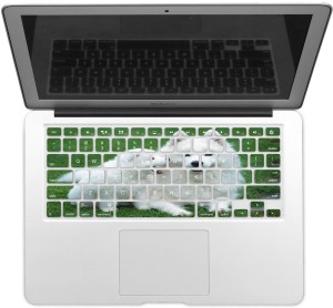 GADGETS WRAP GWSD-2152 Printed Mom And Baby Dog Laptop Keyboard Skin(Multicolor)