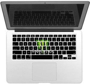 GADGETS WRAP GWSD-2043 Printed Logo Green Laptop Keyboard Skin(Multicolor)