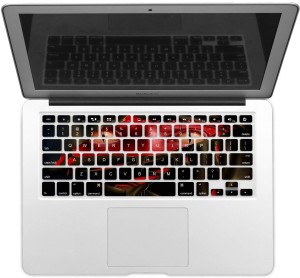 GADGETS WRAP GWSD-2391 Printed RED FACE Demon Laptop Keyboard Skin(Multicolor)