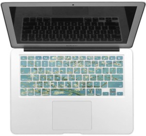 GADGETS WRAP GWSD-2763 Printed Vincent Van Gogh s Turquoise Blue Almond Laptop Keyboard Skin(Multicolor)