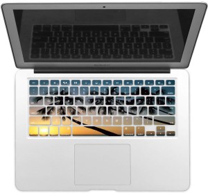 GADGETS WRAP GWSD-1155 Printed beach tree Laptop Keyboard Skin(Multicolor)