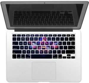 GADGETS WRAP GWSD-1682 Printed geometry dark black abstract justin maller facets Laptop Keyboard Skin(Multicolor)