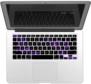 GADGETS WRAP GWSD-1004 Printed Abstract Purple Black Laptop Keyboard Skin(Multicolor)