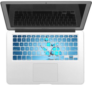 GADGETS WRAP GWSD-2511 Printed sparkle butterfly Laptop Keyboard Skin(Multicolor)