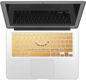 GADGETS WRAP GWSD-2364 Printed Quotes About Smile Laptop Keyboard Skin(Multicolor)
