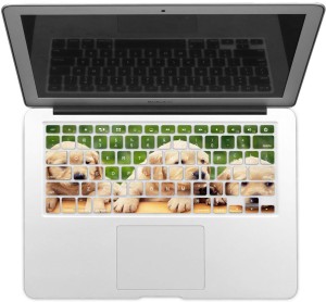 GADGETS WRAP GWSD-1395 Printed Cute Puppies Laptop Keyboard Skin(Multicolor)